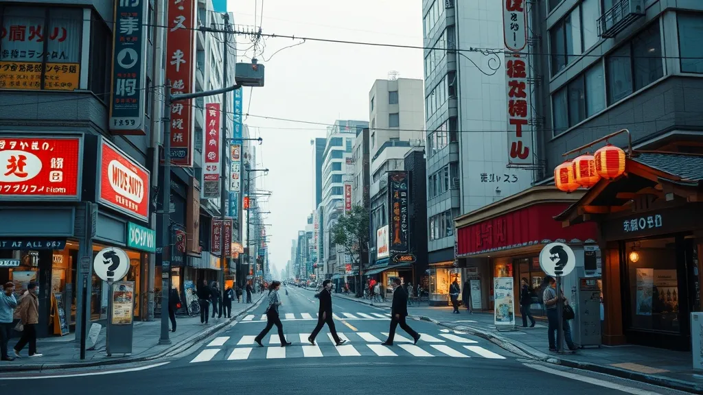 Vue de Tokyo de nuit avec quartiers lumineux, parfaite pour organiser sept jours de visite